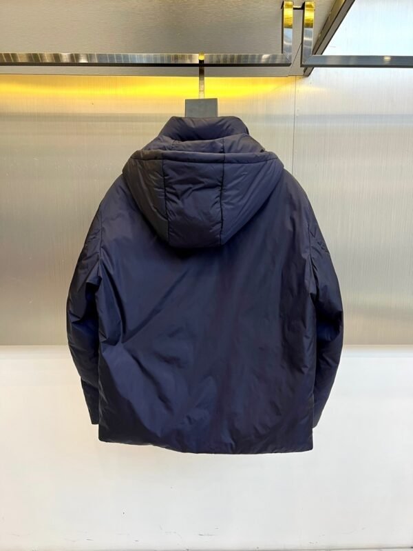 PRDA Hooded Jacket with Logo Patch - Navy Blue