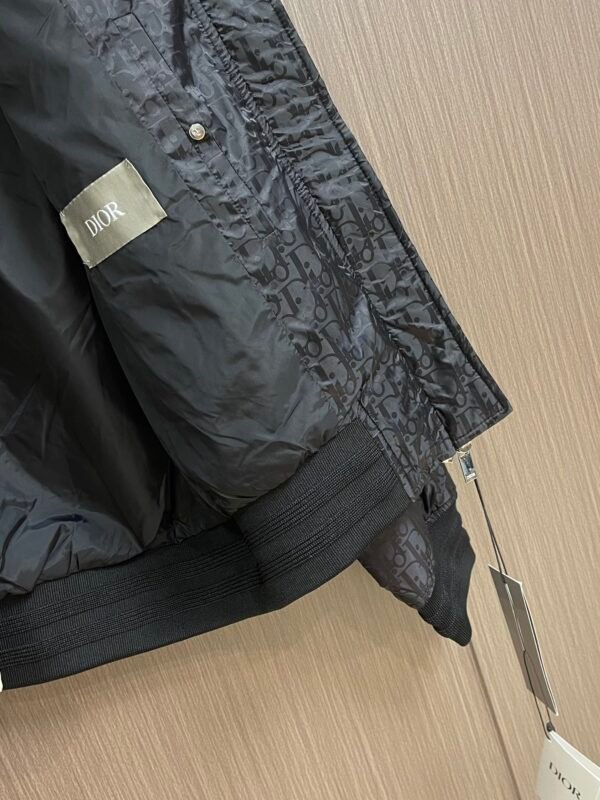 CD Monogram Zip-Up Jacket - Black