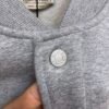 HRMS Embroidered Crest Varsity Jacket - Grey