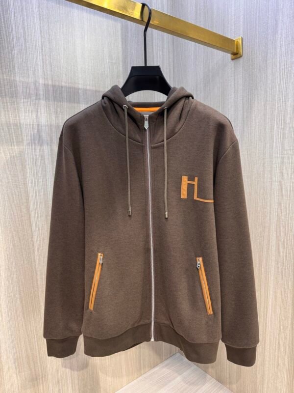 HRMS Zip-Through Hooded Jumper With Logo Detail