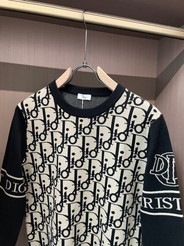 eb11faca CD Monogram Crew Neck Jumper - Black/Cream