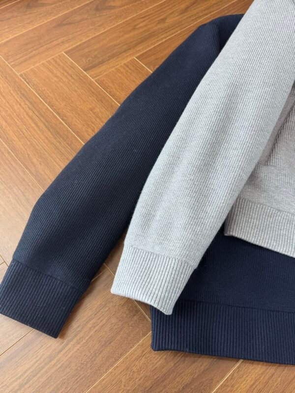 PRDA Knitted Zip-Up Jacket with Logo Detail