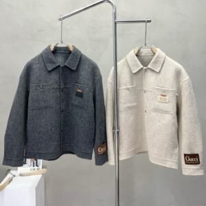 GCCI Textured Collared Button-Up Jacket