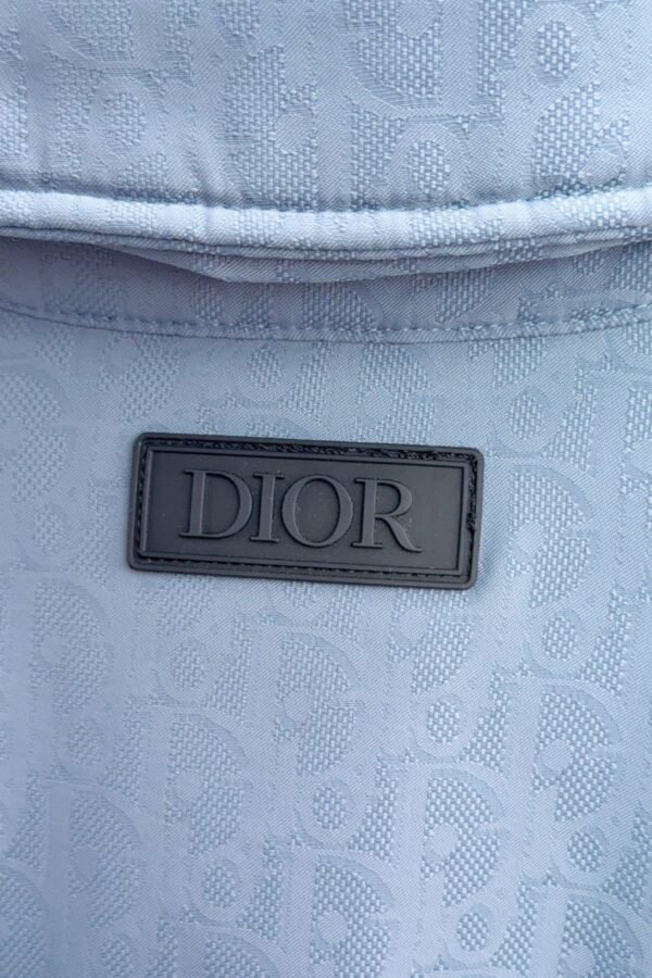 CD Monogram Quilted Jacket - Blue