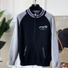 GCCI Zip-UP Knit Jacket with Embroidered Logo