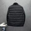 ec3f0267 MNCLR Ribbed-Collar Quilted Black Jacket