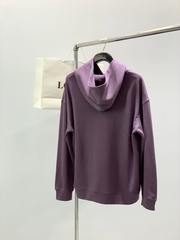 LWE Minimal Embroidered Logo Hoodie - Purple