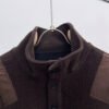 PRDA Button-Neck Jumper with Chest Pocket - Brown