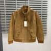 GCCI Monogram Zip Jacket - Camel Brown