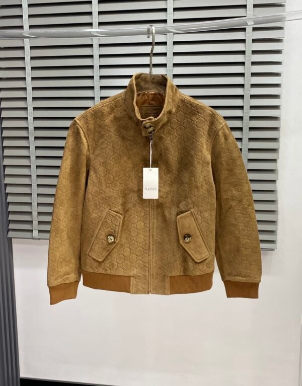 GCCI Monogram Zip Jacket - Camel Brown