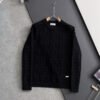 CD Textured Jacquard Crew Neck Jumper - Black