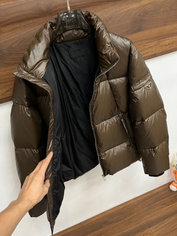 PRDA Quilted Puffer Jacket with Logo Patch