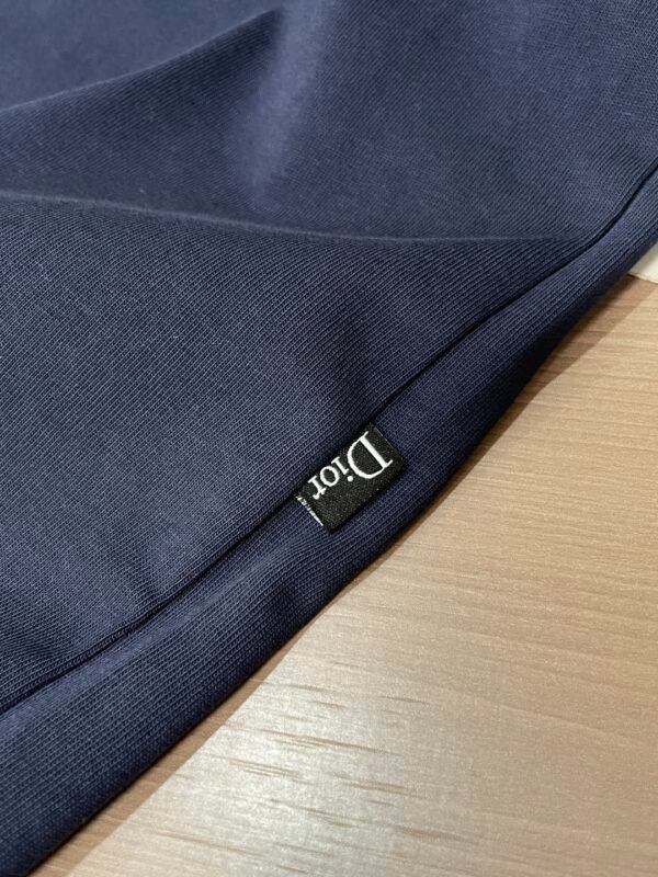 CD Crew Neck Jumper with Embroidered Chest Logo - Navy Blue