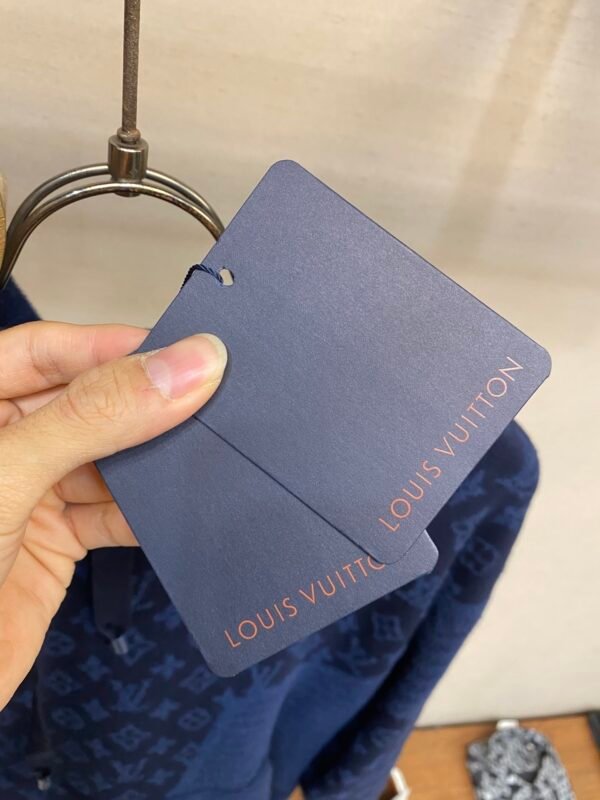 LVE Patterned Panel Hoodie – Navy