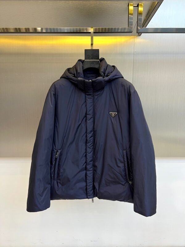 PRDA Hooded Jacket with Logo Patch - Navy Blue