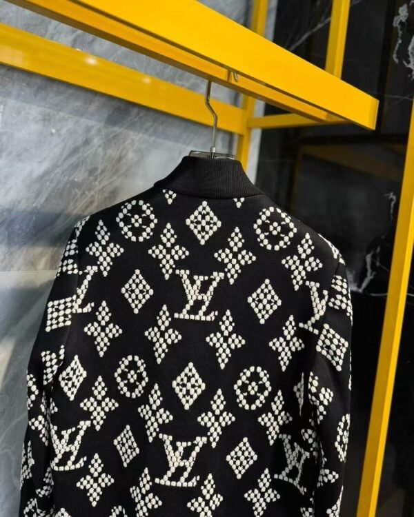LVE Monogram-Style Zip Jacket – Black