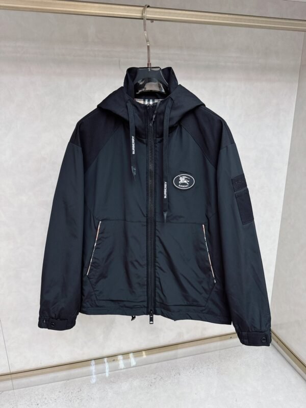 BRBY Black Hooded Jacket
