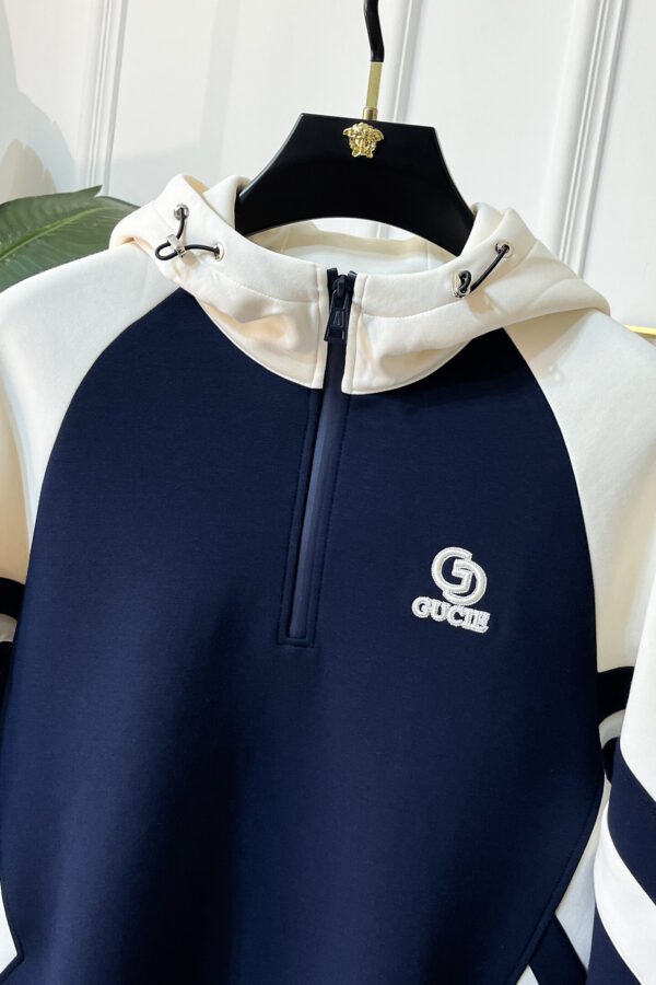 GCCI Hooded Half-Zip Jumper - Navy