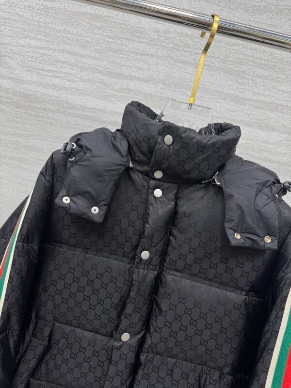 GCCI Hooded Padded Jacket - Black