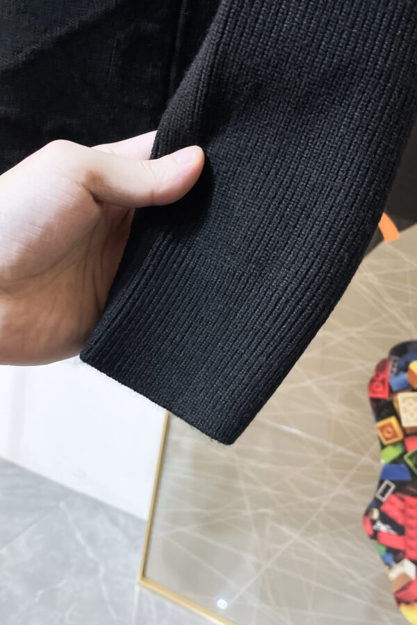 GCCI Collared Zip-Up Knit Jacket