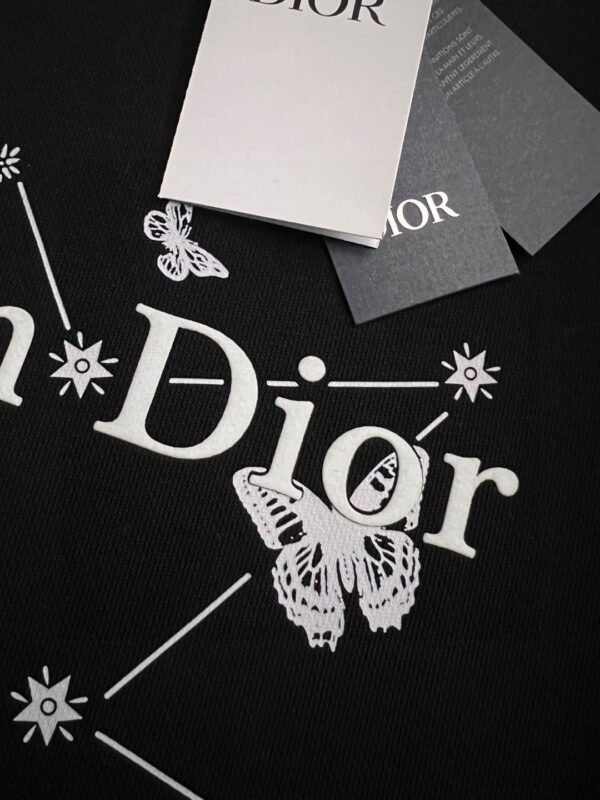 CD Crew Neck Jumper with Graphic Detail - Black