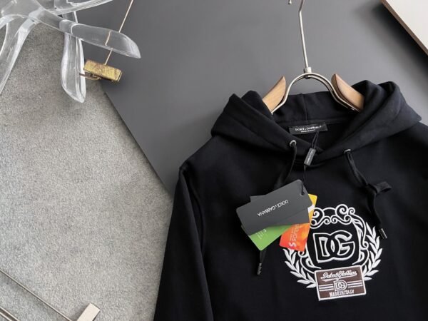 DG Embroidered Logo Hoodie - Black