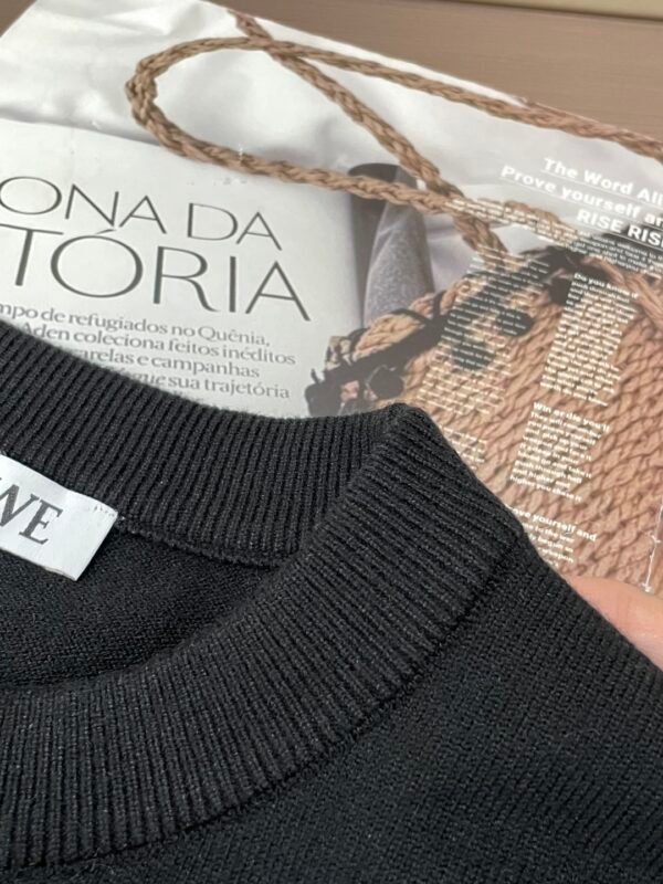 LWE Pocket Logo Crew Neck Jumper - Black