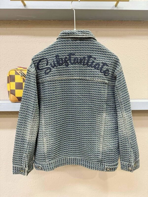 HRMS Button-Front Jacket with Logo Patch - Grey