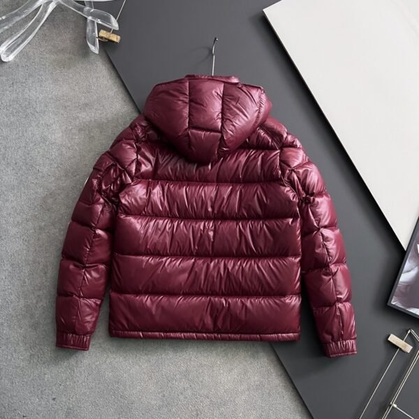 MNCLR Hooded Puffer Jacket - Burgundy