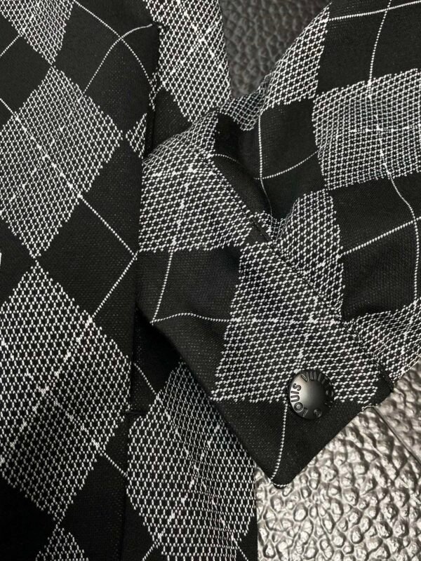 LVE Argyle Zip-Front Jacket