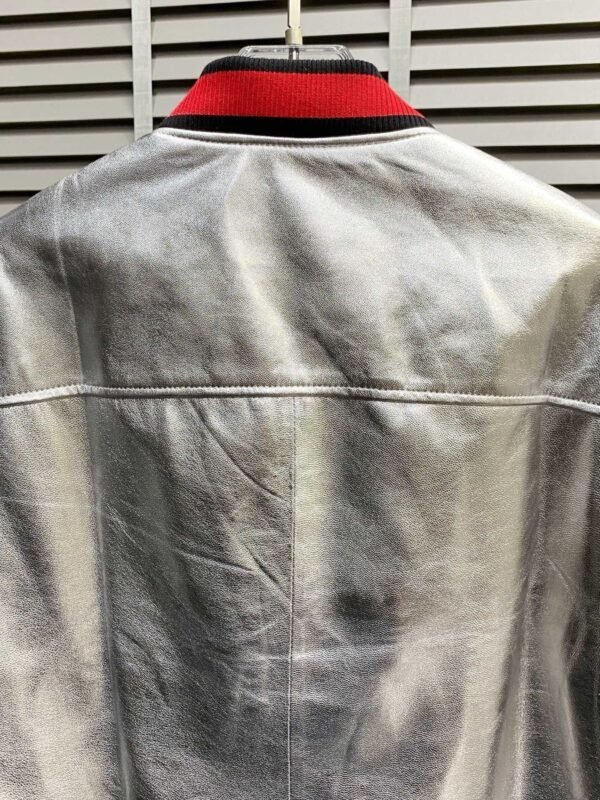 GCCI Metallic Silver Zip Jacket