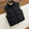 BRBY Puffer Gilet with check lining - Black