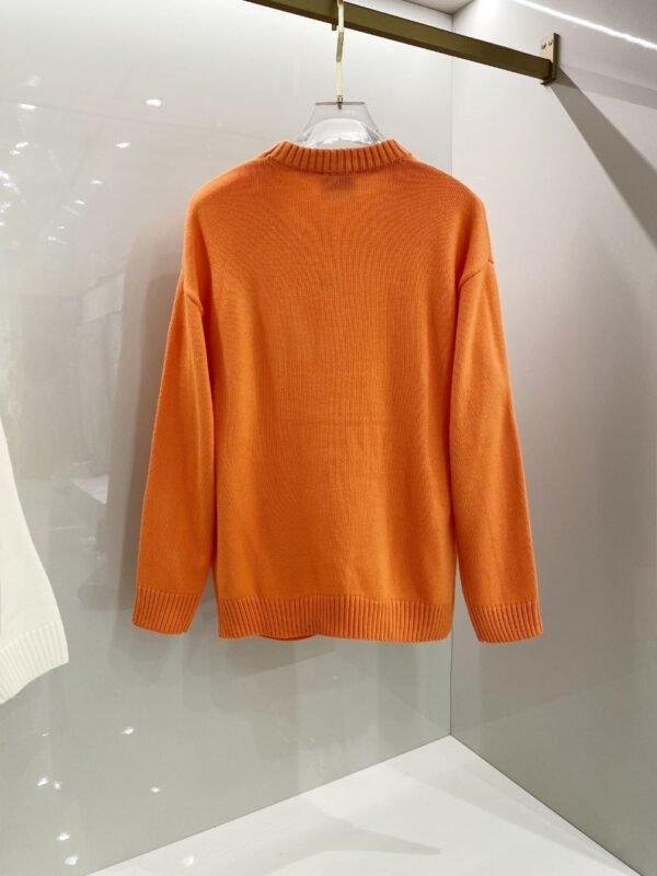 HRMS Knit Jumper with Embroidered Logo Detail - Orange
