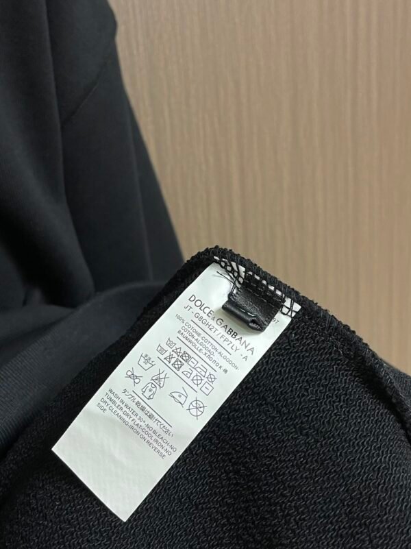 DG Logo Print Crew Neck Jumper - Black