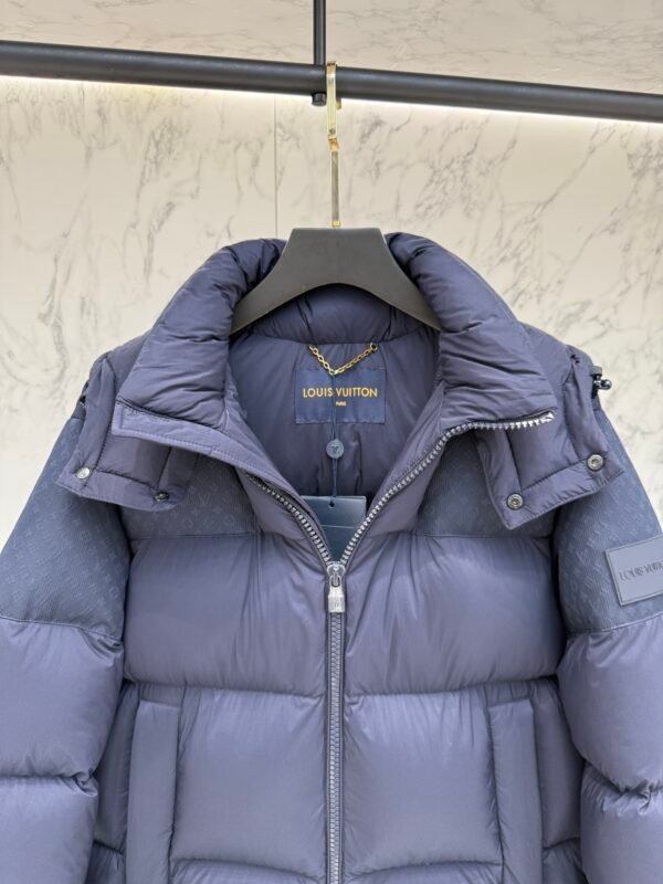 LVE Padded Hooded Coat – Navy Blue