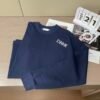 fa16c40a CD Crew Neck Jumper with Embroidered Logo - Navy Blue