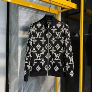 fb6bdb9e LVE Monogram-Style Zip Jacket – Black