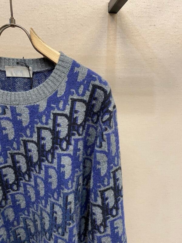 CD Knit Monogram Jumper – Grey & Navy