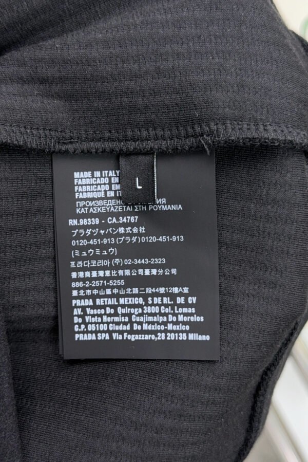 PRDA Button-Neck Jumper with Chest Pocket - Black