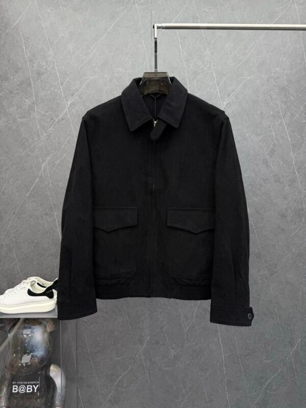 HRMS Collared Zip Jacket - Black