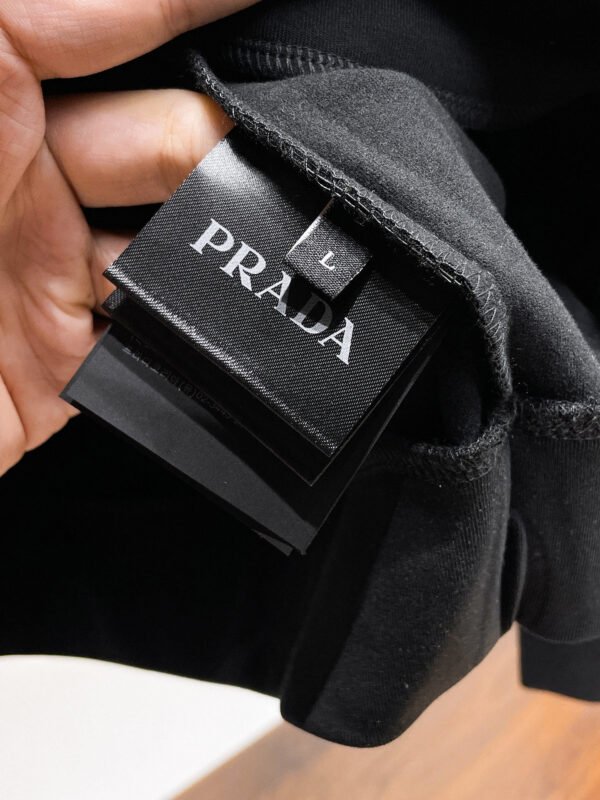 fe7e9860 PRDA Crew Neck Jumper with Embroidered Chest Detail - Black