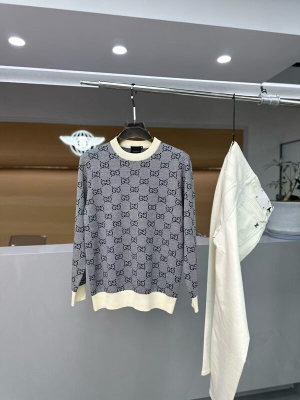 GCCI All-Over Monogram Crew Neck Jumper