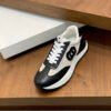 0009d17e GCCI Low-Top Trainers with Logo Patch - Black/Beige