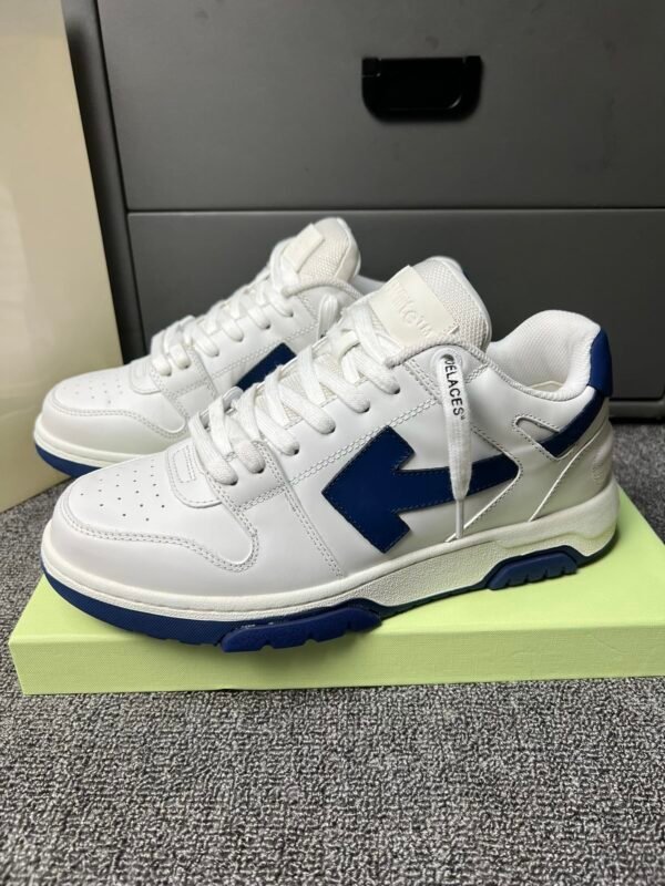 OFFW Trainers with Blue Contrast Panels
