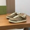 020e54da GCCI Low-Top Monogram Trainers - Olive Brown