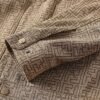 FND Monogram Snap-Button Jacket - Beige