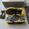 BLNCG Chunky Low-Top Trainers in Black with Yellow Contrast Accents