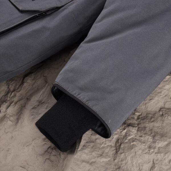 CG Utility Parka Coat with Fur-Trim Hood - Charcoal Grey