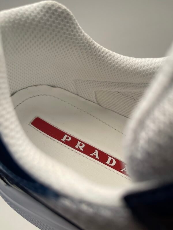 PRDA Trainers with Mesh Panels and Contrast Smooth Overlays - Navy Blue