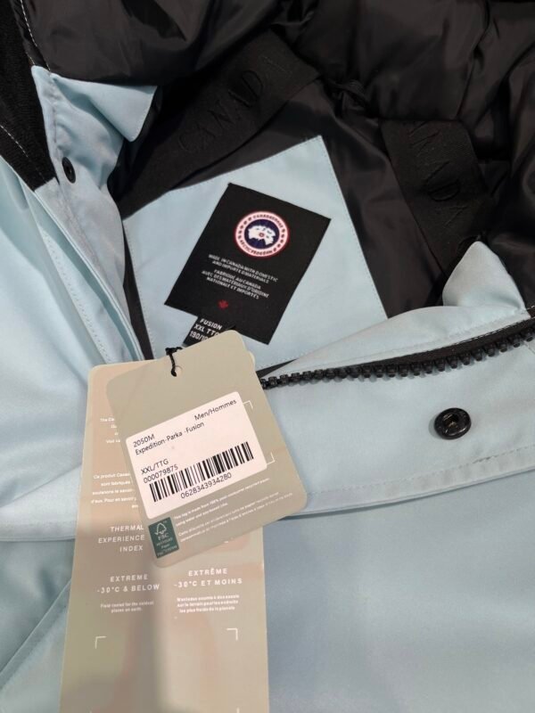 CG Fur-Trim Hooded Jacket with Utility Pockets - Ice Blue